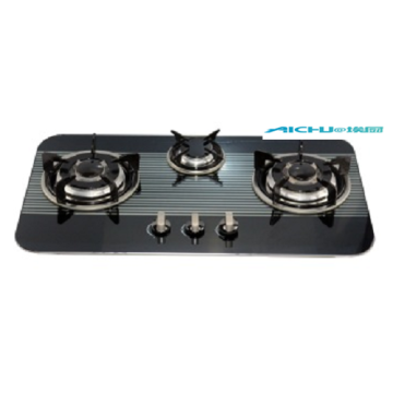 3 Burners Tempered Glass Gas Stove